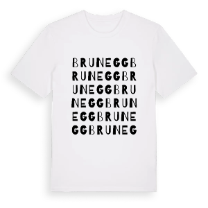 Brunegg ordlek t-shirt – ekologisk bomull t-shirt från Pinshirt