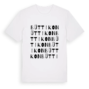 Büttikon ordlek t-shirt – ekologisk bomull t-shirt från Pinshirt