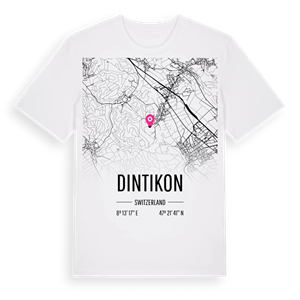 Dintikon karta t-shirt – ekologisk bomull t-shirt från Pinshirt