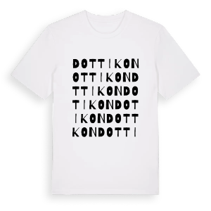 Dottikon ordlek t-shirt – ekologisk bomull t-shirt från Pinshirt