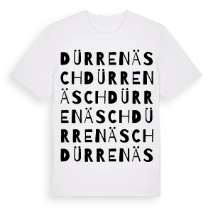 Dürrenäsch ordlek t-shirt – ekologisk bomull t-shirt från Pinshirt