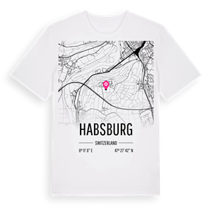 Habsburg karta t-shirt – ekologisk bomull t-shirt från Pinshirt