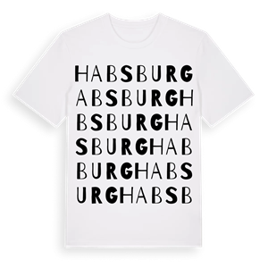 Habsburg ordlek t-shirt – ekologisk bomull t-shirt från Pinshirt