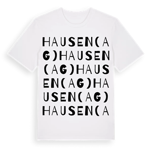 Hausen (AG) ordlek t-shirt – ekologisk bomull t-shirt från Pinshirt
