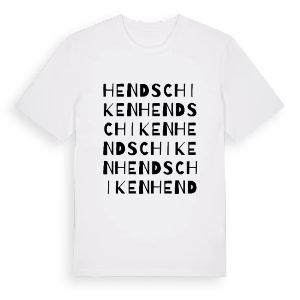 Hendschiken ordlek t-shirt – ekologisk bomull t-shirt från Pinshirt