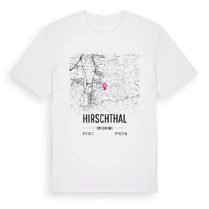 Hirschthal karta t-shirt – ekologisk bomull t-shirt från Pinshirt