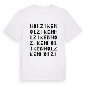 Holziken ordlek t-shirt – ekologisk bomull t-shirt från Pinshirt