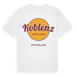 Koblenz cirkel t-shirt – ekologisk bomull t-shirt från Pinshirt