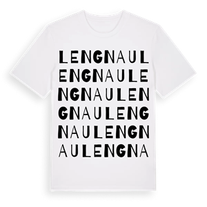 Lengnau ordlek t-shirt – ekologisk bomull t-shirt från Pinshirt