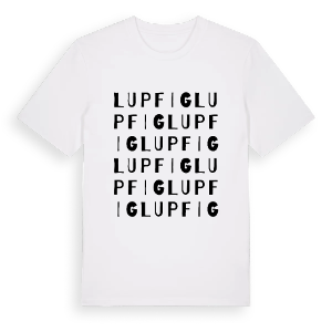 Lupfig ordlek t-shirt – ekologisk bomull t-shirt från Pinshirt