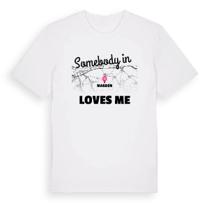 Någon i Magden älskar mig t-shirt – ekologisk bomull t-shirt från Pinshirt