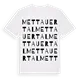 Mettauertal ordlek t-shirt