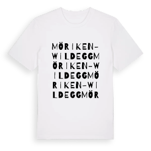 Möriken-Wildegg ordlek t-shirt – ekologisk bomull t-shirt från Pinshirt