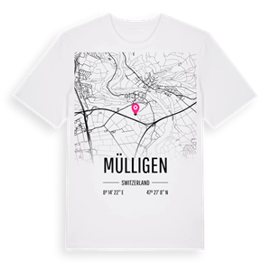 Mülligen karta t-shirt – ekologisk bomull t-shirt från Pinshirt
