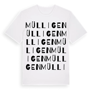 Mülligen ordlek t-shirt – ekologisk bomull t-shirt från Pinshirt
