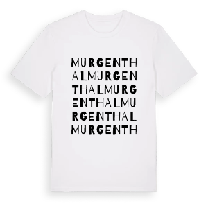 Murgenthal ordlek t-shirt – ekologisk bomull t-shirt från Pinshirt