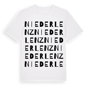 Niederlenz ordlek t-shirt – ekologisk bomull t-shirt från Pinshirt