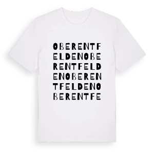 Oberentfelden ordlek t-shirt – ekologisk bomull t-shirt från Pinshirt