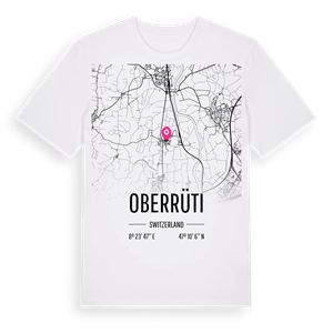 Oberrüti karta t-shirt – ekologisk bomull t-shirt från Pinshirt