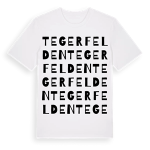 Tegerfelden ordlek t-shirt – ekologisk bomull t-shirt från Pinshirt
