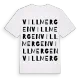 Villmergen ordlek t-shirt