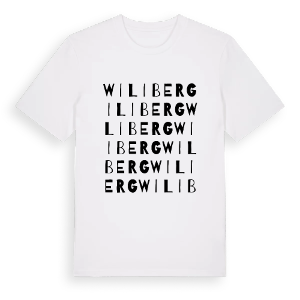 Wiliberg ordlek t-shirt – ekologisk bomull t-shirt från Pinshirt