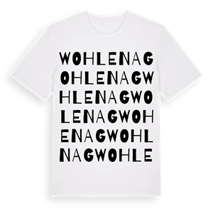 Wohlen AG ordlek t-shirt – ekologisk bomull t-shirt från Pinshirt