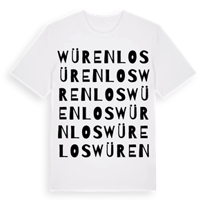 Würenlos ordlek t-shirt – ekologisk bomull t-shirt från Pinshirt