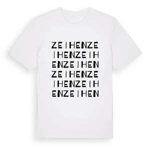 Zeihen ordlek t-shirt – ekologisk bomull t-shirt från Pinshirt