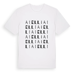 Aielli ordlek t-shirt – ekologisk bomull t-shirt från Pinshirt