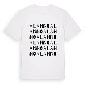 Alanno ordlek t-shirt – ekologisk bomull t-shirt från Pinshirt