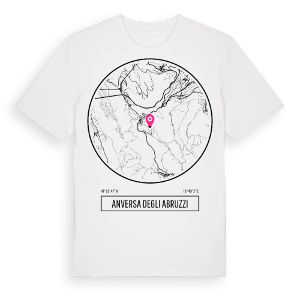Anversa degli Abruzzi t-shirt – ekologisk bomull t-shirt från Pinshirt