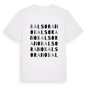 Balsorano ordlek t-shirt – ekologisk bomull t-shirt från Pinshirt
