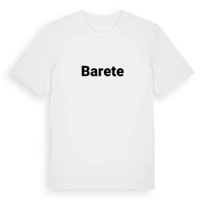 Barete fetstil t-shirt – ekologisk bomull t-shirt från Pinshirt