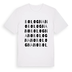 Bolognano ordlek t-shirt – ekologisk bomull t-shirt från Pinshirt