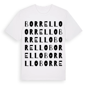 Borrello ordlek t-shirt – ekologisk bomull t-shirt från Pinshirt