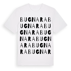 Bugnara ordlek t-shirt – ekologisk bomull t-shirt från Pinshirt