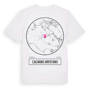 Cagnano Amiterno t-shirt – ekologisk bomull t-shirt från Pinshirt