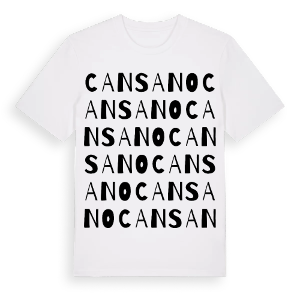 Cansano ordlek t-shirt – ekologisk bomull t-shirt från Pinshirt