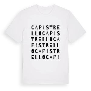 Capistrello ordlek t-shirt – ekologisk bomull t-shirt från Pinshirt