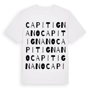 Capitignano ordlek t-shirt – ekologisk bomull t-shirt från Pinshirt