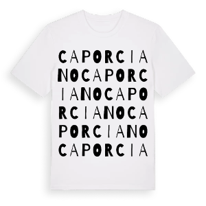 Caporciano ordlek t-shirt – ekologisk bomull t-shirt från Pinshirt