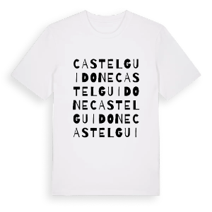 Castelguidone ordlek t-shirt – ekologisk bomull t-shirt från Pinshirt