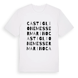 Castiglione Messer Marino ordlek t-shirt – ekologisk bomull t-shirt från Pinshirt