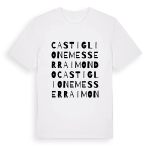 Castiglione Messer Raimondo ordlek t-shirt – ekologisk bomull t-shirt från Pinshirt