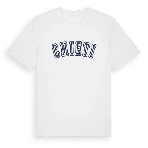 Chieti college t-shirt – ekologisk bomull t-shirt från Pinshirt
