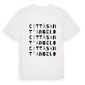 Città Sant'Angelo ordlek t-shirt – ekologisk bomull t-shirt från Pinshirt