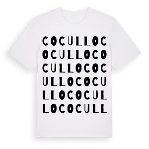 Cocullo ordlek t-shirt – ekologisk bomull t-shirt från Pinshirt