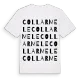 Collarmele ordlek t-shirt