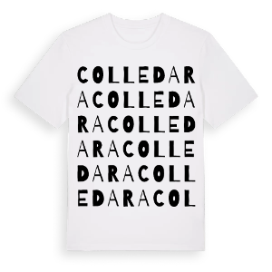 Colledara ordlek t-shirt – ekologisk bomull t-shirt från Pinshirt